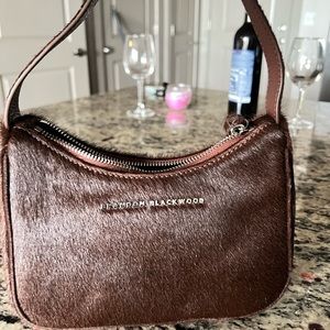 Brandon Blackwood SYL Bag with Brown Ponyhair & Silver Hardware